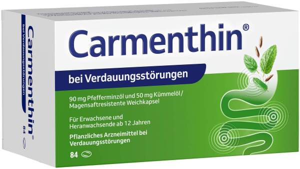 Carmenthin bei Verdauungsstörungen 84 magensaftresistente Weichkapseln