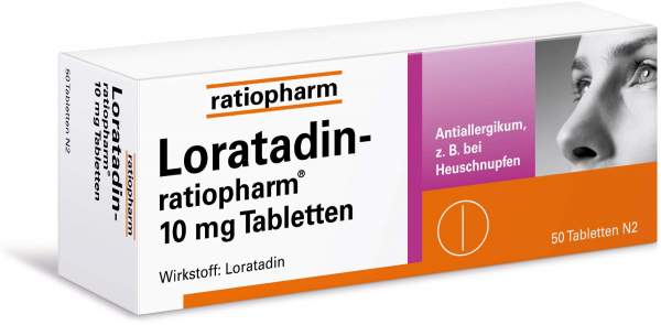 Loratadin Ratiopharm 10mg 50 Tabletten