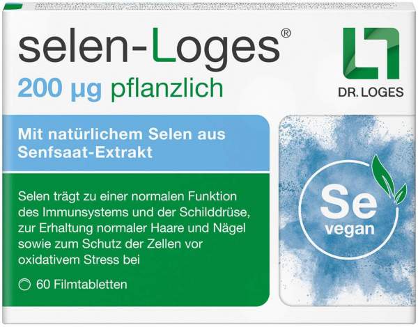 Selen-Loges 200 µg Pflanzlich 60 Filmtabletten