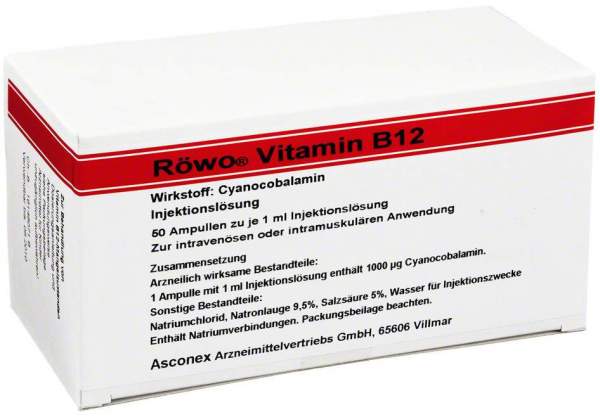 Vitamin B12 1.000 µg 50 X 1 ml Ampullen