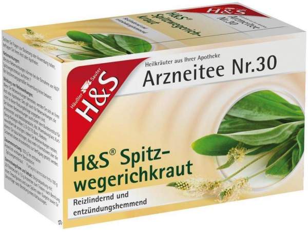 H&amp;S Spitzwegerichkraut 20 Filterbeutel