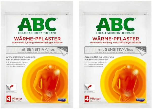 Hansaplast Med ABC Wärme-Pflaster sensitiv 2 x 4 Stück