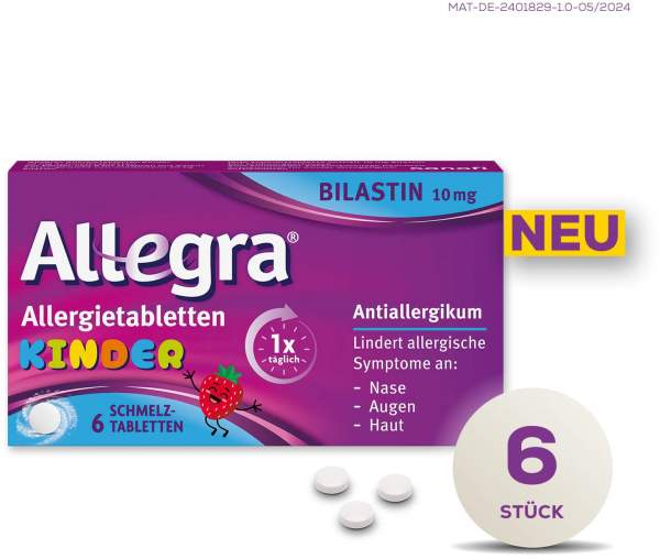 Allegra Allergietabletten Kinder 6 Schmelztabletten