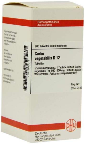 Carbo Vegetabilis D12 200 Tabletten