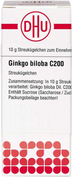 Dhu Ginkgo Biloba C200 Globuli 10 G