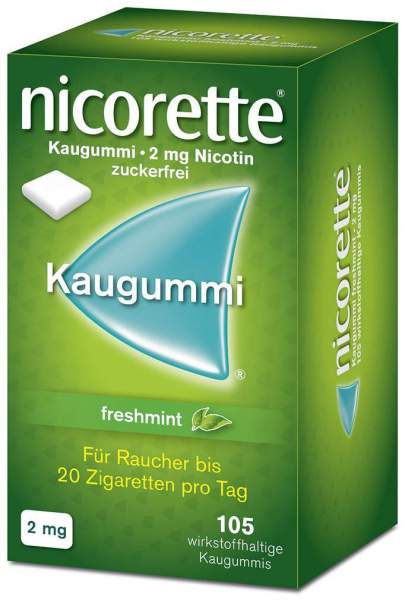 Nicorette 2 mg freshmint 105 Kaugummis