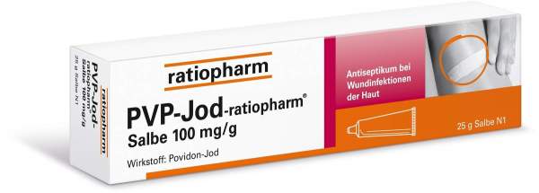 Pvp-Jod-Ratiopharm Salbe 100mg Pro G 25g