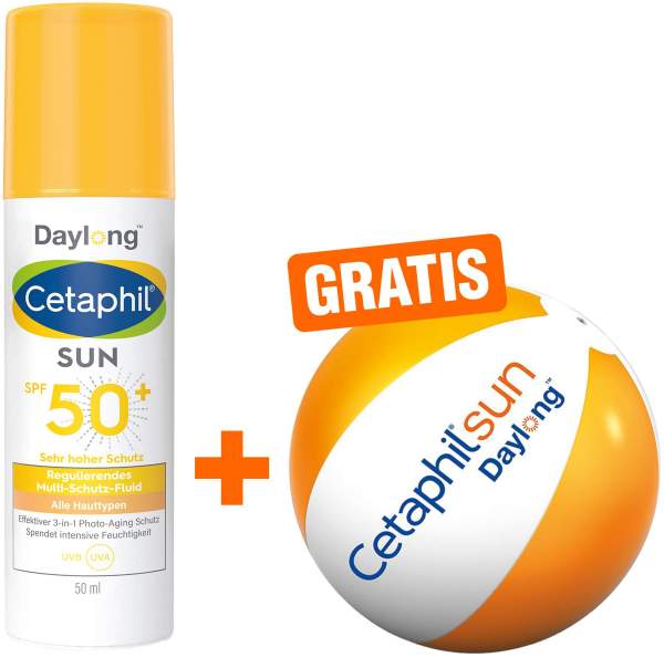 Cetaphil Sun Daylong SPF 50+ reg. MS - Fluid Gesicht 50 ml + gratis Wasserball