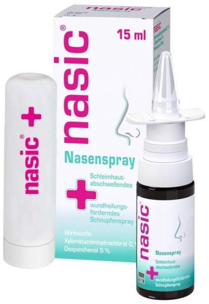 Nasic Nasenspray 15 ml + gratis Lippenpflegestift