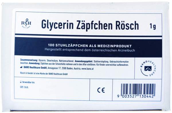 Glycerin Zäpfchen Rösch 1 G Gegen Verstopfun