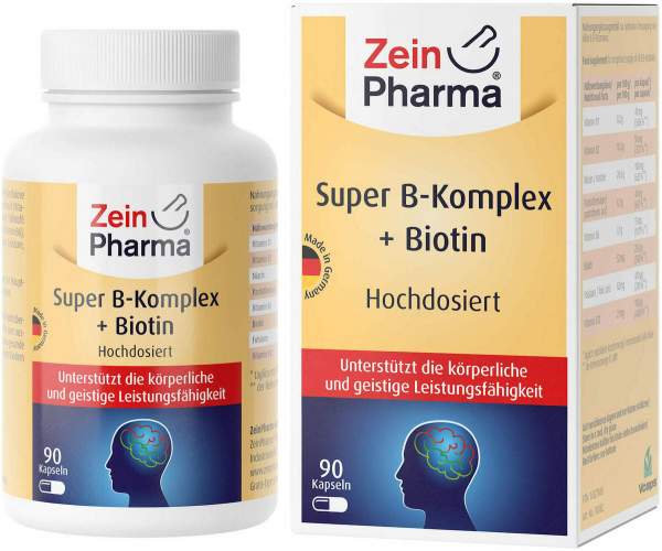 Super B-Komplex+Biotin ZeinPharma 90 Kapseln