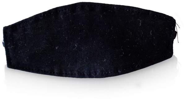 Augenbinde Oval Mit Gummiband Schwarz