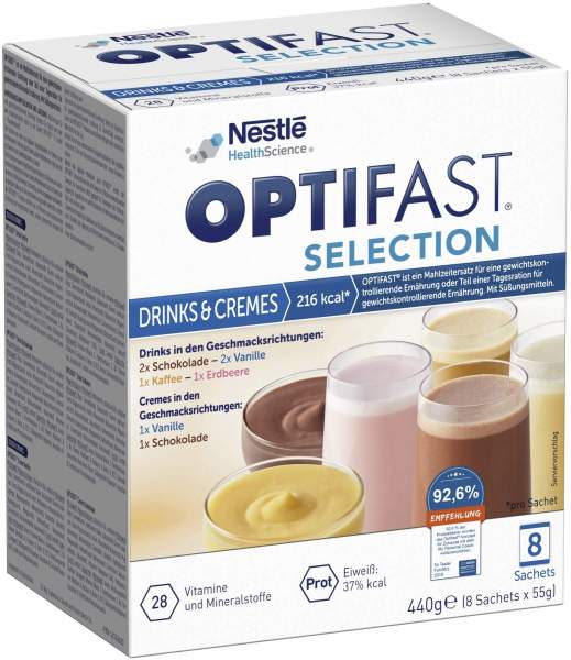 Optifast Selection Drinks &amp; Cremes 8 x 55 g
