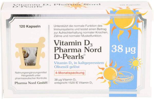 Vitamin D3 Pharma Nord D-Pearls Kapseln 120 Stück