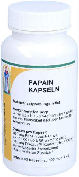Papain 400 mg Kapseln 90 Stück