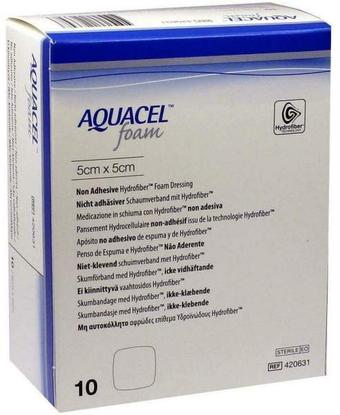 Aquacel Foam N,adh 5 X 5 cm 10 Verbände