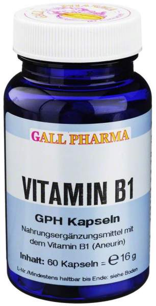 Vitamin B1 Gph 1,4mg Kapseln 60 Kapseln