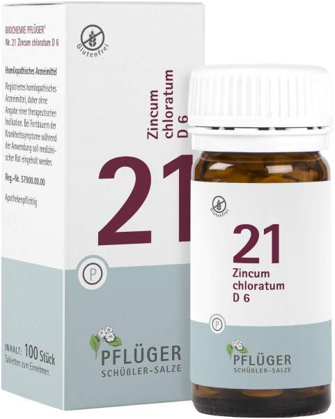 Biochemie Pflüger 21 Zincum Chloratum D6 100 Tabletten