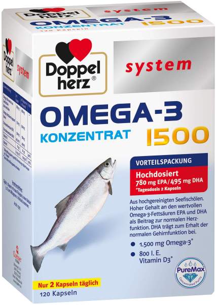 Doppelherz System Omega-3 Konzentrat 120 Kapseln