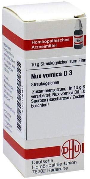 Dhu Nux Vomica D3 10 G Globuli