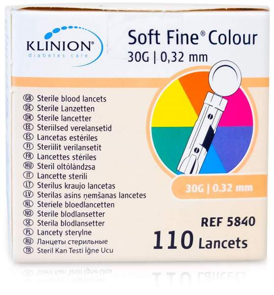 Klinion Soft Fine Colour 110 Lanzetten 30g