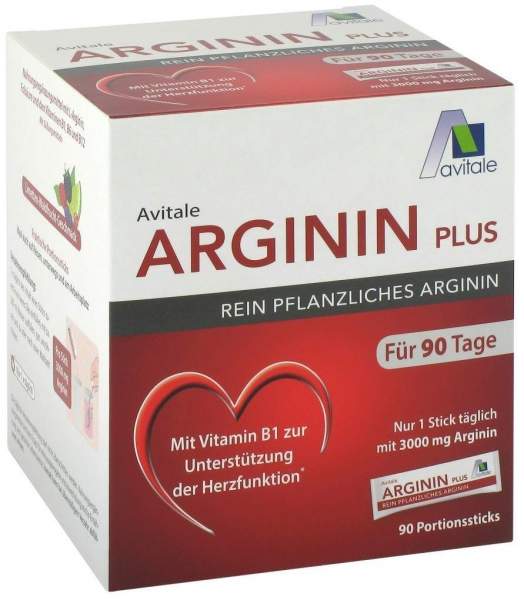Arginin Plus Vitamin B1+B6+B12+Folsäure 90 Sticks