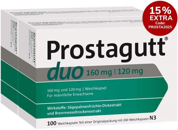 Prostagutt duo 160 mg - 120 mg 2 x 100 Kapseln