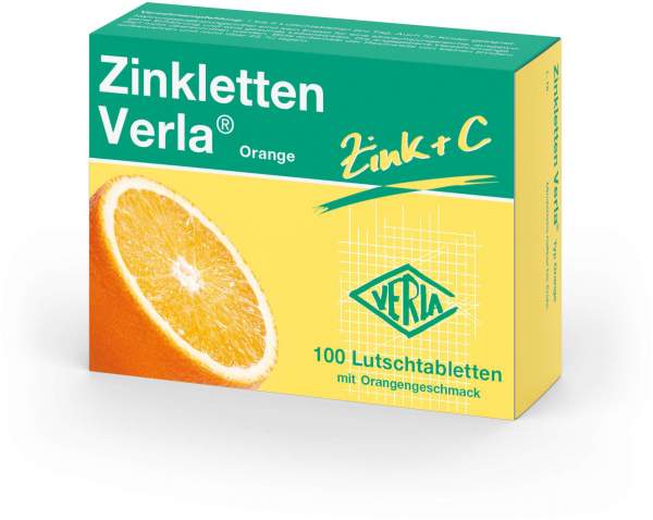 Zinkletten Verla Orange Lutschtabletten 100 Stück