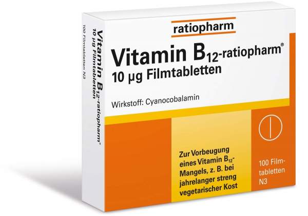 Vitamin B12-ratiopharm 10µg 100 Filmtabletten