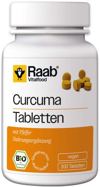 Raab Vitalfood® Bio Curcuma 300 Tabletten