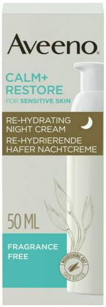 Aveeno Calm+ Restore Re-Hydrierende Hafer Nachtcreme 50 ml