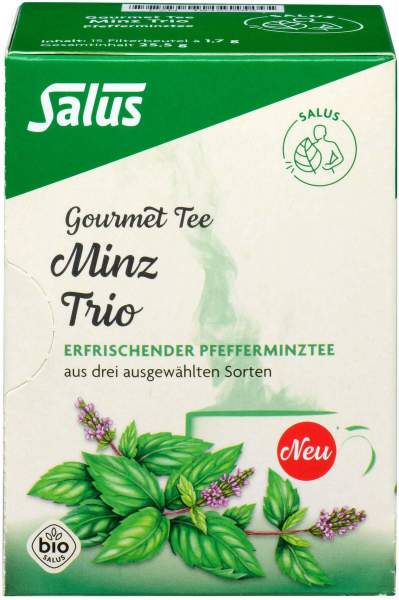 Minz Trio Gourmet Tee Bio Salus Filterbeutel 15 St