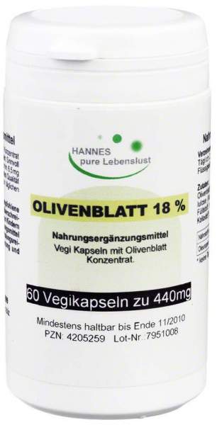 Olivenblatt Extrakt Vegi Kapseln