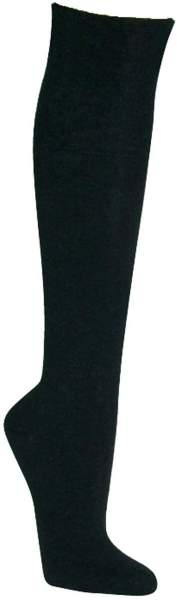 Bambus-Viskose Kniestrümpfe schwarz, Gr. 43-46, extra Soft