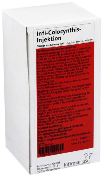 Infi Colocynthis Injektion 50 X 1 ml Ampullen