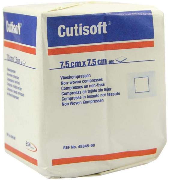Cutisoft Vlieskompressen 7,5x7,5cm Unsteril