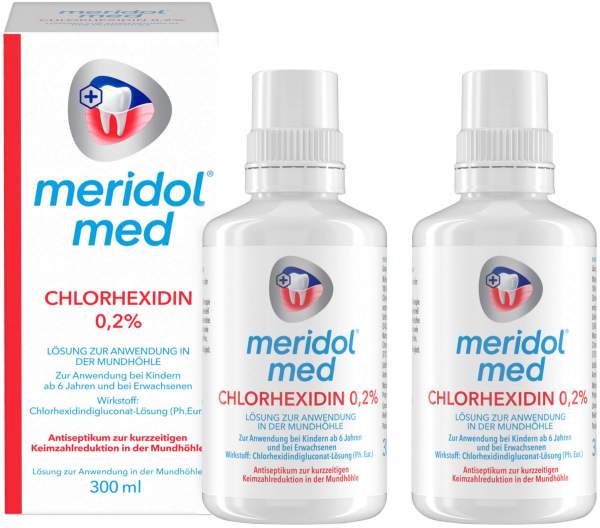 Meridol med Chlorhexidin 0,2% Lösung 2 x 300 ml