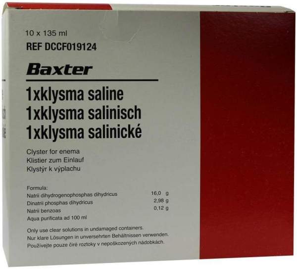 Klysma 1 X Salinisch 10x135 ml Klistiere