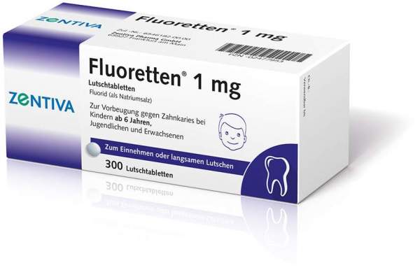 Fluoretten 1,0 mg Tabletten 300 Tabletten