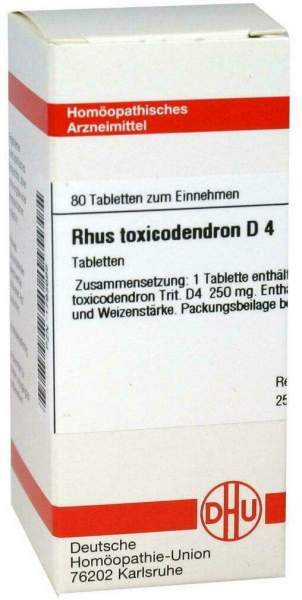 Dhu Rhus Toxicodendron D4 80 Tabletten