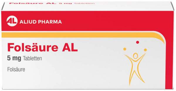 Folsäure Al 5 mg Tabletten 50 Stück