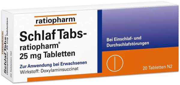 Schlaf Tabs-ratiopharm 25 mg Tabletten
