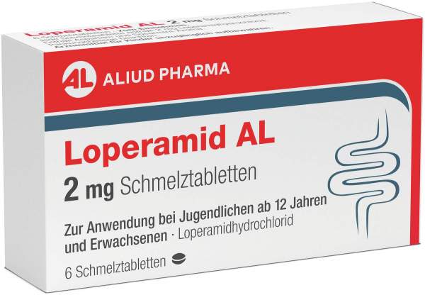 Loperamid Al 2 mg 6 Schmelztabletten