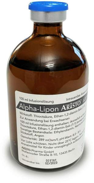 Alpha Lipon Aristo 600 mg 10 X 100 ml Infusionslösung