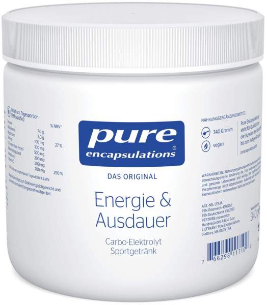 Pure Encapsulations Energie &amp; Ausdauer 340 G Pulver