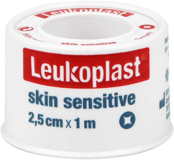 Leukoplast Skin Sensitive 2,5 cm X 1 M M.Schutzring 1 Stück