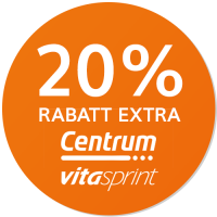 20% Rabatt extra auf ausgewählte Produkte von Centrum und Vitasprint