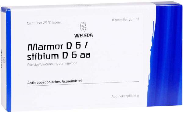Marmor D 6 Stibium D 6 Aa Ampullen 8 X 1 ml