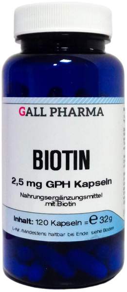 Biotin 2,5 mg Gph 120 Kapseln