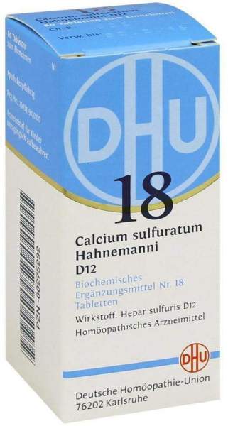 Biochemie Dhu 18 Calcium Sulfuratum D12 80 Tabletten